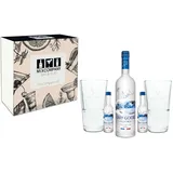 Grey Goose Geschenkset - Vodka 0,7L (40% Vol) + 2x Mini je 5cl (40% Vol) + 2x L - 800 ml