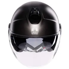 AGV Eteres E2206, Motorrad Jet-Helmet, Unisex, Matt Asfalto Grey, XL
