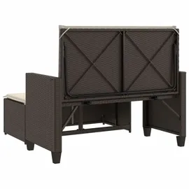 vidaXL Gartenbank 115 x 58 x 97 cm Braun