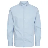 Jack & Jones Junior Langarmhemd JJEAxel (1-tlg) blau 176