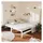 vidaXL Ausziehbares Tagesbett 2x(90x200) cm weiß