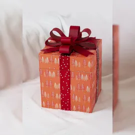 Décopatch Pappmaché Set mit 2 viereckigen Geschenkboxen 26 x 26 x 27 cm und 26 x 26 x 32,5 cm 2-tlg. braun