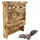 idea home LEVIATAN CHIROPTERA Fledermauskasten aus Massiv-Holz - fertig montiert, Nistkästen, wetterfest, unbehandelt, Fledermaus-Haus & Nistkasten für Fledermäuse sowohl Sommer- & Winterquartier