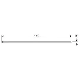Geberit Option Basic Square Lichtspiegel, Beleuchtung oben, 502816001,