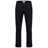 WRANGLER Texas Tonal Straight Jeans, Black Overdye, 48W / 34L