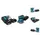 Makita DBO 482 RF Akku Schwingschleifer 18 V 112 x 102 mm + 2x Akku 3,0 Ah + Ladegerät