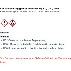 Felder Messinghartlot UM Cu 303 L-Cu Zn 40 flussmittelummantelt 5kg
