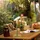 OTTO home Tischleuchte Akku Tischlampe Gerrin Indoor Outdoor, magnetischer Flaschenaufsatz, Dimmfunktion, Memoryfunktion, LED fest integriert, Warmweiß, Pilzlampe Flaschenaufsatz, Regulierung der Lichtstärke, Pilz, Lampe grün