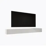 mai & mai Fernsehtisch Lowboard 300x40,2x30 cm Weiß Holz