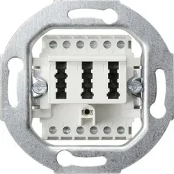 Gira 003202 TAE-Anschlussdose TAE 2 x 6/6 NFF Einsatz Weiß