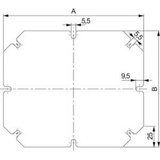 Schneider Electric Montageplatte Stahl 325x275mm (Montagehalterung), Elektronikzubehör + Gehäuse