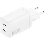 4smarts Ladegerät PDPlug Dual 45W GaN 2C, weiß