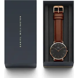 Daniel Wellington Classic Black St Mawes Leder 40 mm DW00100124