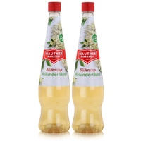 Mautner Getränkesirup Holunderblüte 0,7L - Softdrink, Cocktails (2er Pack)