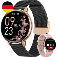 Smartwatch Damen Mit Telefonfunktion, 1,39" Touchscreen Fitnessuhr 120+ Sportmod