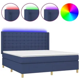 vidaXL Boxspringbett 180 x 200 cm Blau