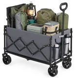 SONGMICS Kleiner Handwagen faltbar, Gartenwagen, kompakt, mit Griff