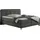 Home Affaire Boxspringbett HOME AFFAIRE "Cecina", grau (anthrazit), B:122cm L:210cm, Struktur fein (100% Polyester), Komplettbetten, Boxspringbett, in 5 Breiten, 3 Ausführungen, 2 Härtegrade, Knopfheftung, Topper