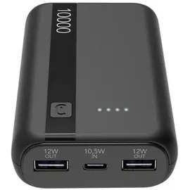 Cellular Line 10000 mAh Powerbank USB Typ-C (Schwarz)