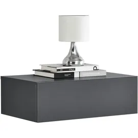 [en.casa] Wandregal Oslo 46 x 30 x 15 cm Dunkelgrau