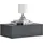 [en.casa] Wandregal Oslo 46 x 30 x 15 cm Dunkelgrau