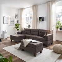 Home Deluxe Sofa ROM – Samt Braun