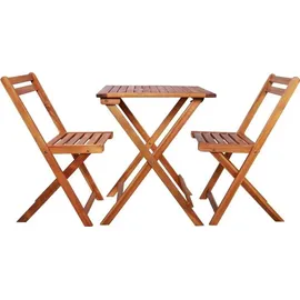 vidaXL Bistro-Set 3-tlg. braun klappbar 44015