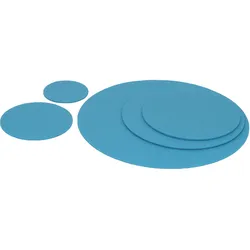 BIASTO - Premium Filz Untersetzer - rund 10cm - Farbe: hellblau (HF006). Design Glas-Untersetzer für Getränke, Tisch, Bar, Tasse, Vase