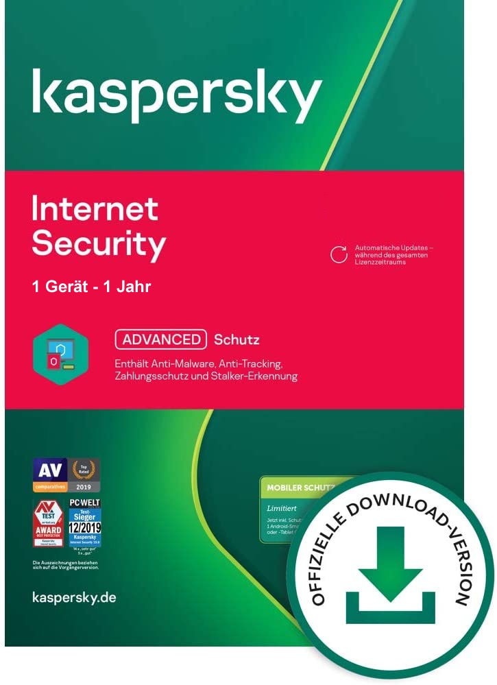 Kaspersky Internet Security 2024, 1 Gerät - 1 Jahr, Download, ESD