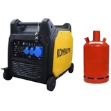 Inverter Stromerzeuger Stromaggregat Benzin 7700 Gas 7000 Watt KOMPAK 230V