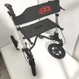 Antar Reise Rollator mit Luftbereifung grau/silber