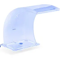 Uniprodo Schwalldusche - 33 cm - LED-Beleuchtung - Blau / Weiß