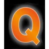 CONACORD Klebebuchstabe Q Reflektierend 8 cm Orange