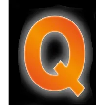 CONACORD Klebebuchstabe Q Reflektierend 8 cm Orange