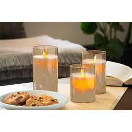 goobay LED-Echtwachs-Kerzen 3 St.