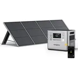 Tragbarer Solargenerator - Aferiy - 2048wh - 2400w - Faltbares Panel 200w - Usv, Steuerung Über App
