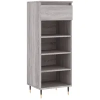 VidaXL Schuhschrank Grau Sonoma 40x36x105 cm Holzwerkstoff