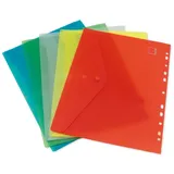 TimeTex Organisationsmappe Set Dokumentenmappe A4 zum Abheften, 5-tlg., farbsortiert