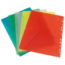 TimeTex Organisationsmappe Set Dokumentenmappe A4 zum Abheften, 5-tlg., farbsortiert