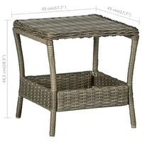 Gartensessel Polyrattan Loungesessel Gartenstuhl Sessel Hocher Tisch Gartenmöbel