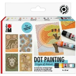 Kreativmarkerset Nature 3D Dot Pen 9-teilig