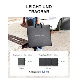 EcoFlow NextGen monokristallin 160 W