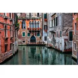 Fototapete PAPERMOON "Venedig Häuser", bunt, B:3,50m L:2,60m, Vlies, Tapeten