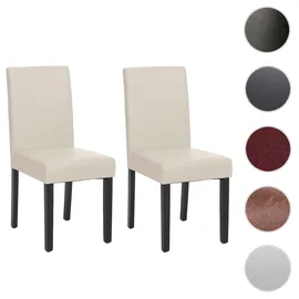 MCW Esszimmerstuhl Littau Kunstleder weiß 2er Set
