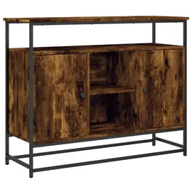 vidaXL Sideboard Räuchereiche 100x35x80 cm Holzwerkstoff