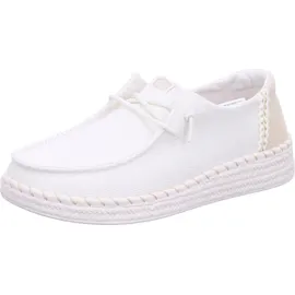 HEYDUDE Hey Dude Mokassins Schnürschuhe Damen, 32303337383132 Weiß 38 EU