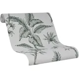 Schöner Wohnen Vliestapete Floral 10 m x 0,53 m 300 g Beige/Grau 34193