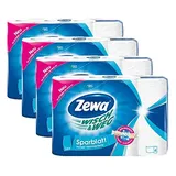 Zewa Wisch und Weg Küchenrollen Sparblatt, trennbare Wischtücher für sparsame Nutzung, 4 x 4 Rollen (16 x 74 Blatt)