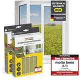 EasyMaxx Insektenschutz Fenster 110 x 130 cm Schwarz