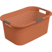 Rotho Wäschekorb Country 40 L coral clay